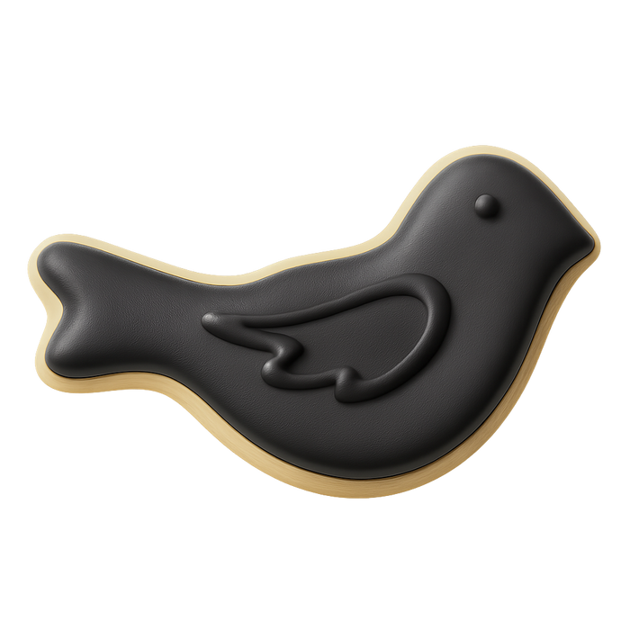 Mini Crow Cookie Cutter 1.25 in M101