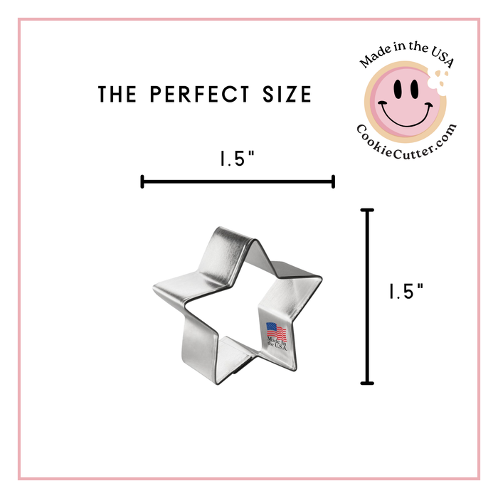 Miniature Star Cookie Cutter 1.5 in M188