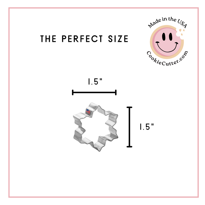 Mini Snowflake Cookie Cutter 1.5 in M193
