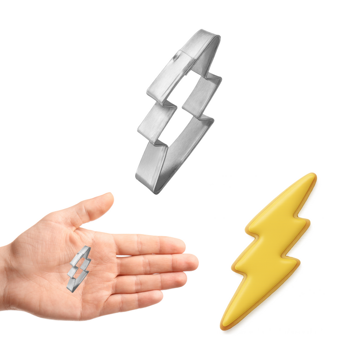 Mini Lightning Bolt Cookie Cutter 2 in M199
