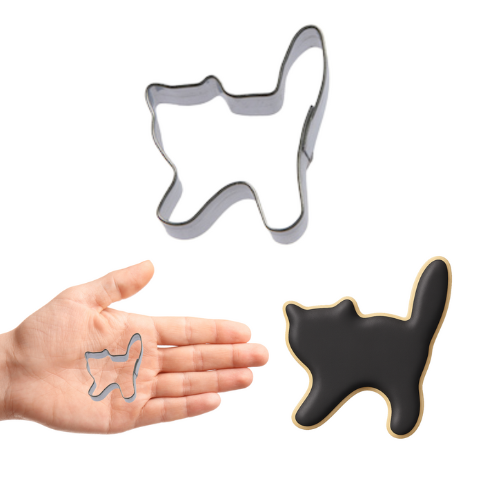 Mini Scary Cat Cookie Cutter 1.5 in M19