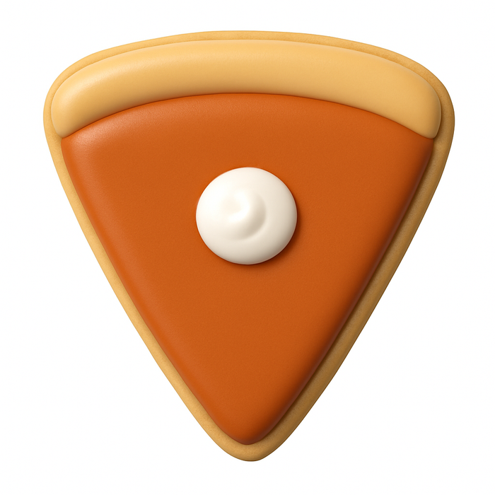 Mini Pie Slice, Candy Corn, Guitar Pick Cookie Cutter 1.75 in M202