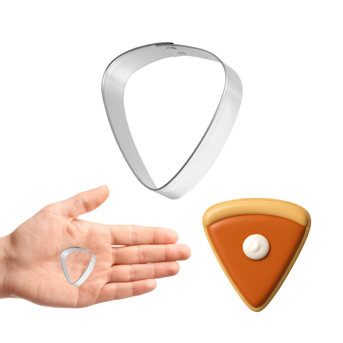 Mini Pie Slice, Candy Corn, Guitar Pick Cookie Cutter 1.75 in M202