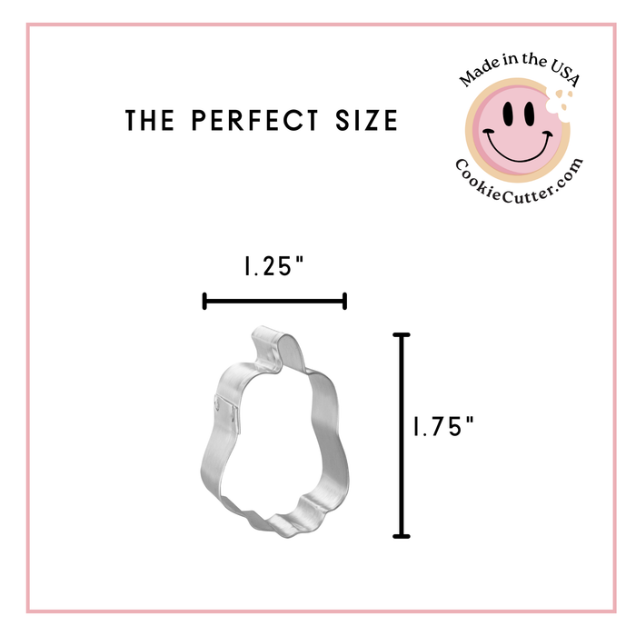 Mini Tall Pumpkin Cookie Cutter 1.75 in M204