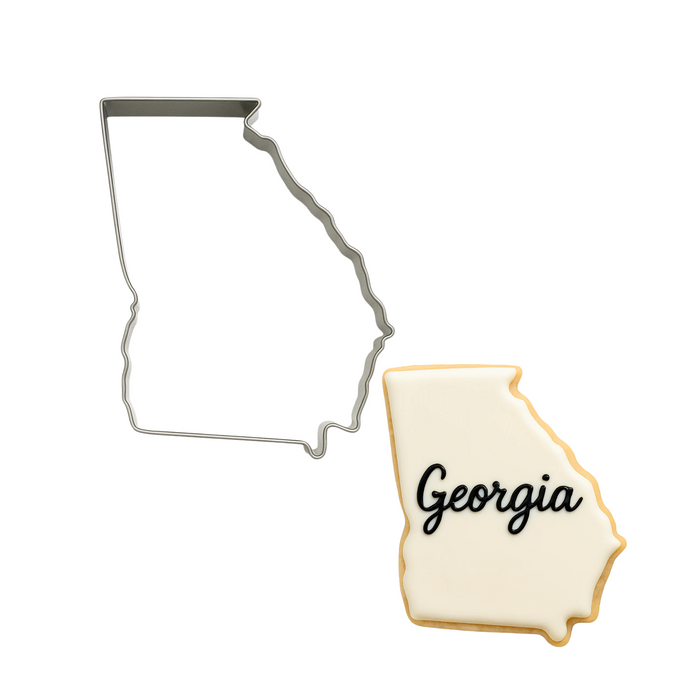 State Of Georgia Tin Cookie Cutter 4 in B1793