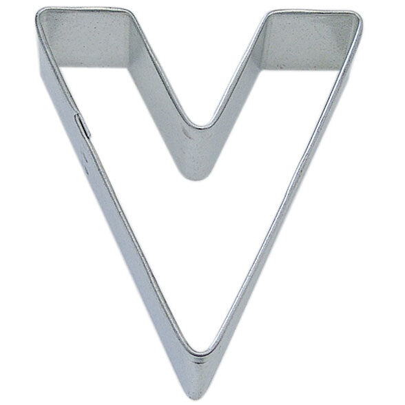 Letter V Tin Cookie Cutter 3 in Alv
