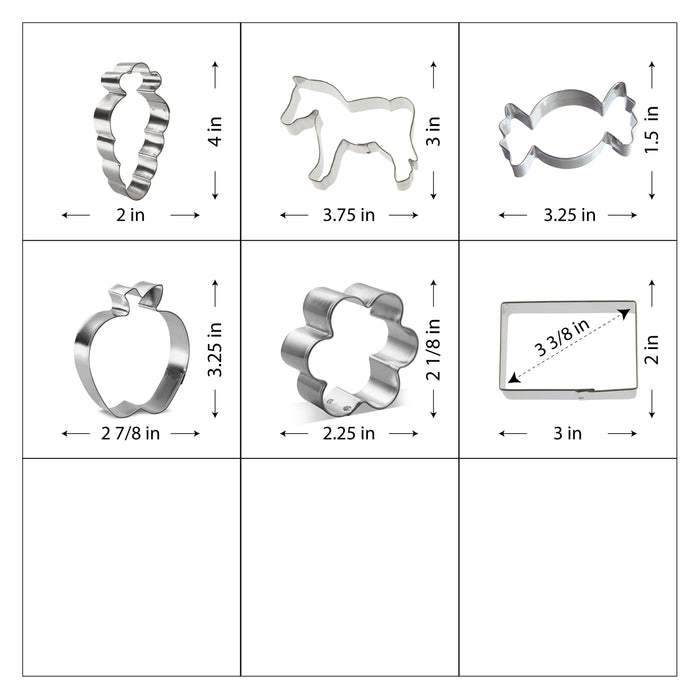Hors D'Oeuvres Cookie Cutter Set 6 Pc L9047