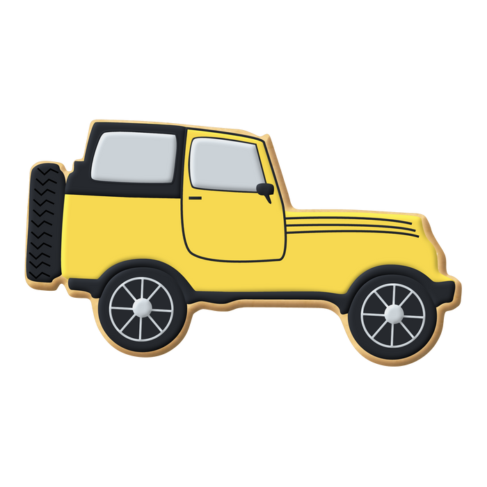 SUV Military Off-Road Vehicle Cookie Cutter 4.25 in B1534