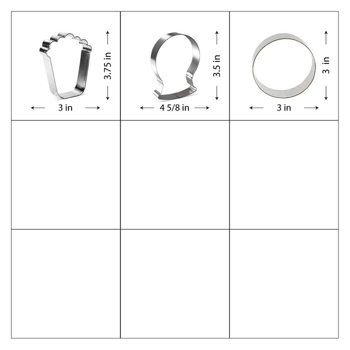 Circus Birthday Cookie Cutter 10 Pc Set HS0448