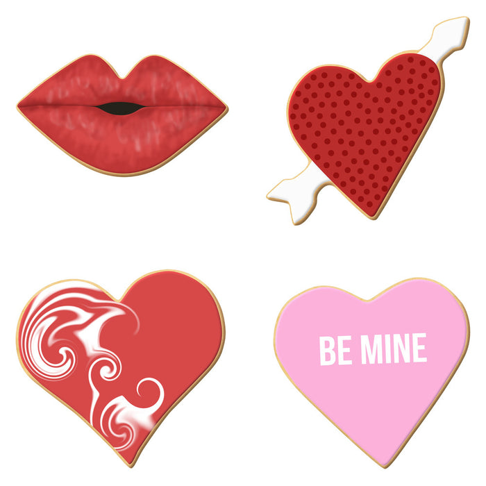 Kiss From The Heart Cookie Cutters 4 Pc Set HS0470