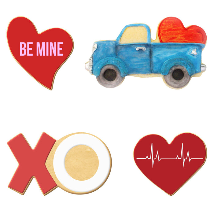 Hearts Truck XO Cookie Cutters 4 Pc Set HS0471