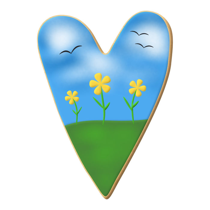 Mini Primitive Heart Cookie Cutter 2 in M87