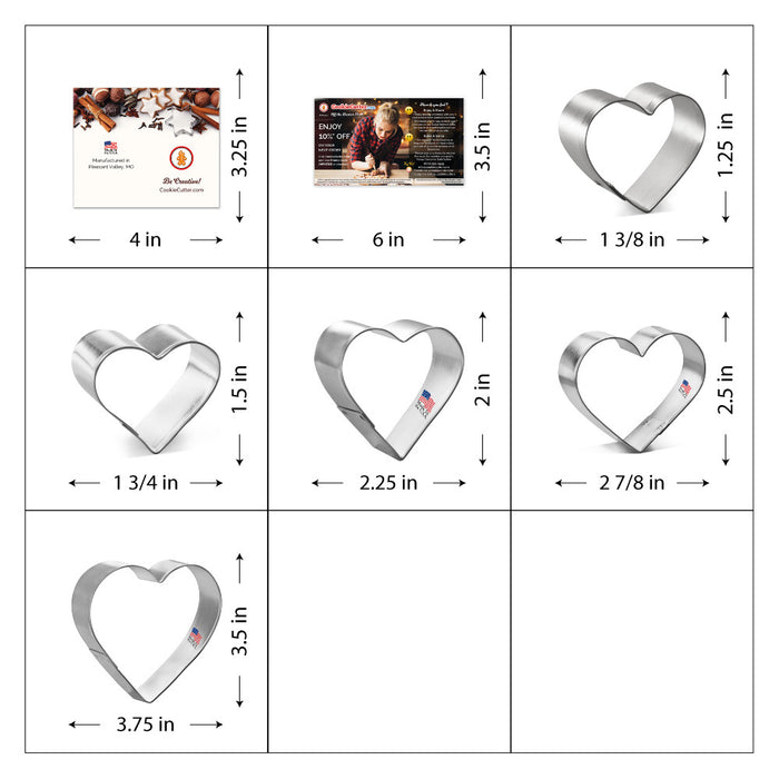 Heart Cookie Cutter 5 Pc Set HS0522