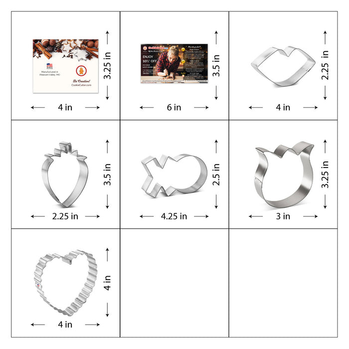 Valentine Cookie Cutter 5 Pc Set HS0524