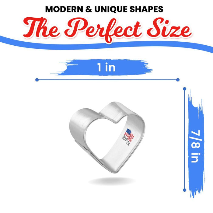Mini Heart Cookie Cutter 1 in M21