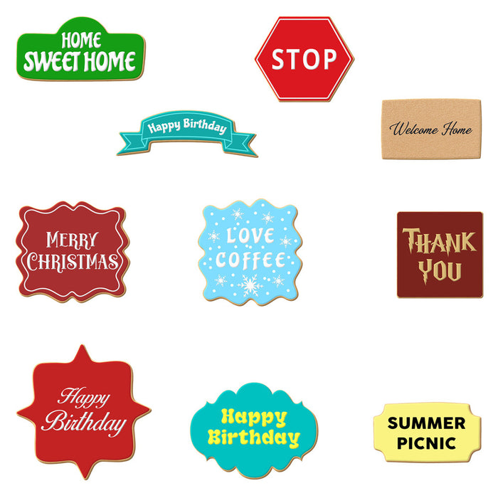 Frames & Plaques Cookie Cutter 10 Pc Set HS0533