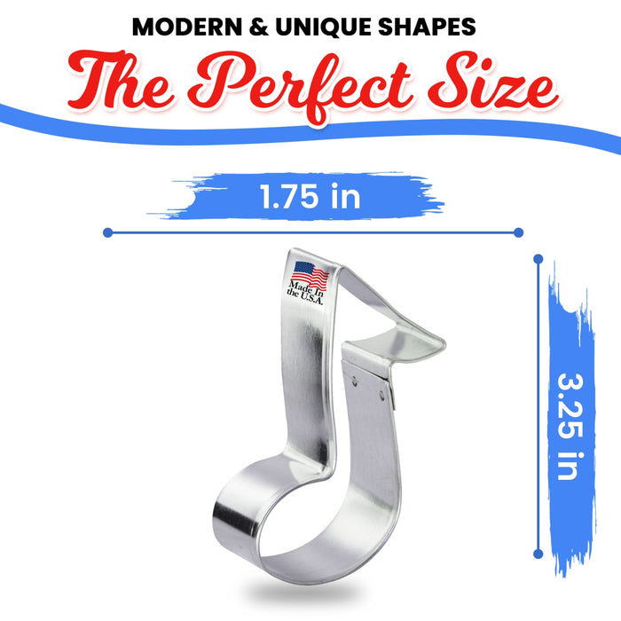 Music Note Cookie Cutter 3.25 in B622