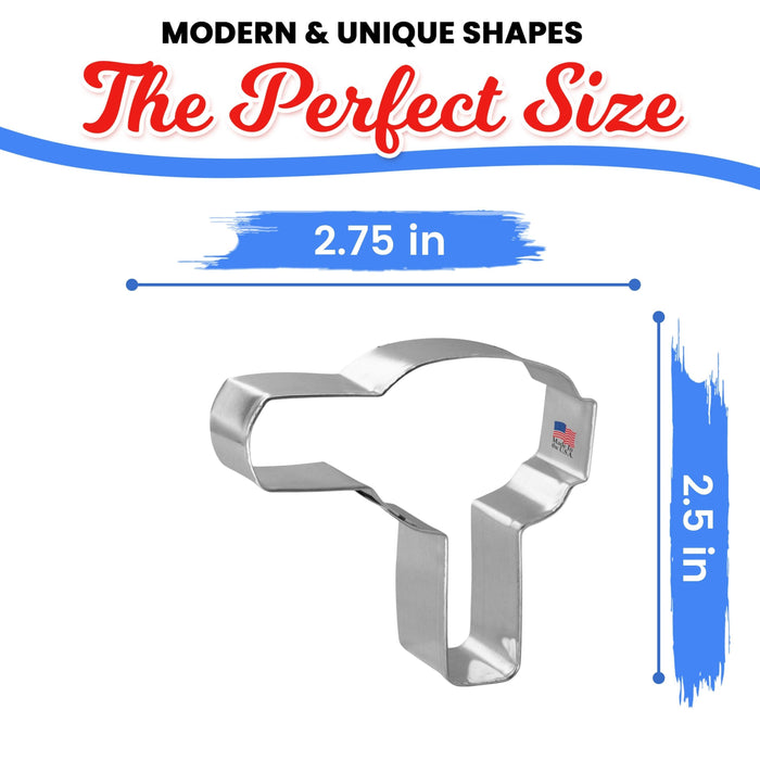 Hair Dryer Cookie Cutter 2.75 in B1725