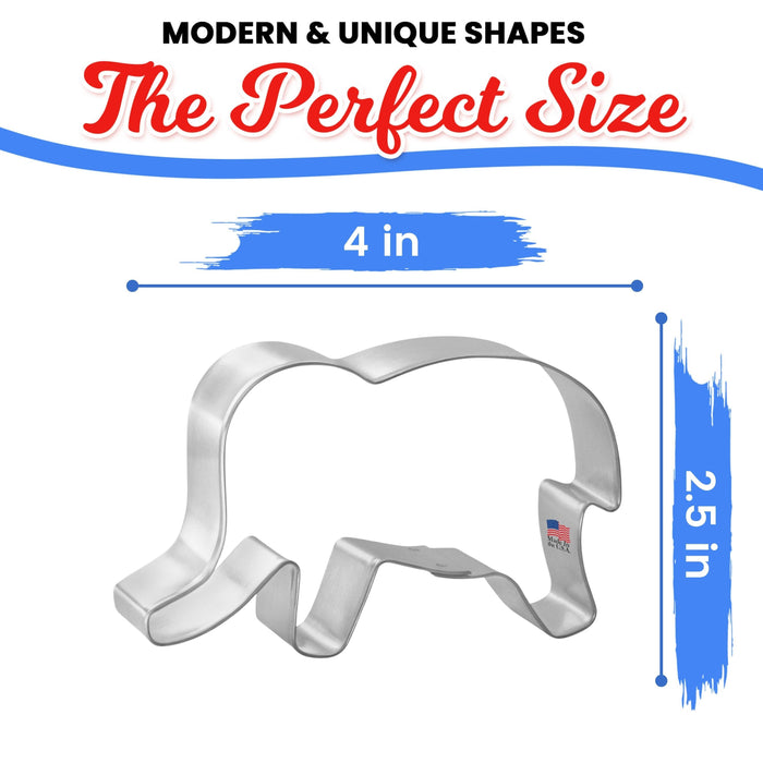 Elephant Cookie Cutter 4 in B971