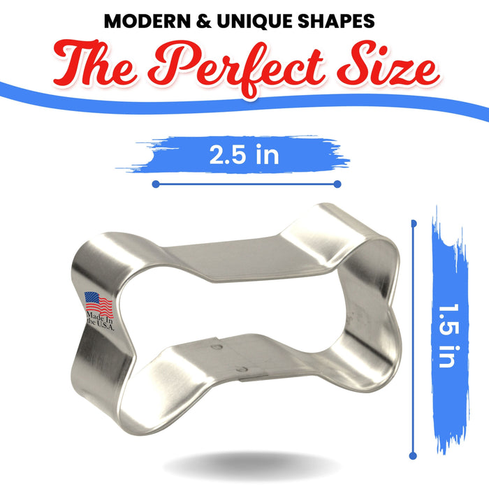 Dog Bone Cookie Cutter 2.5 in B922