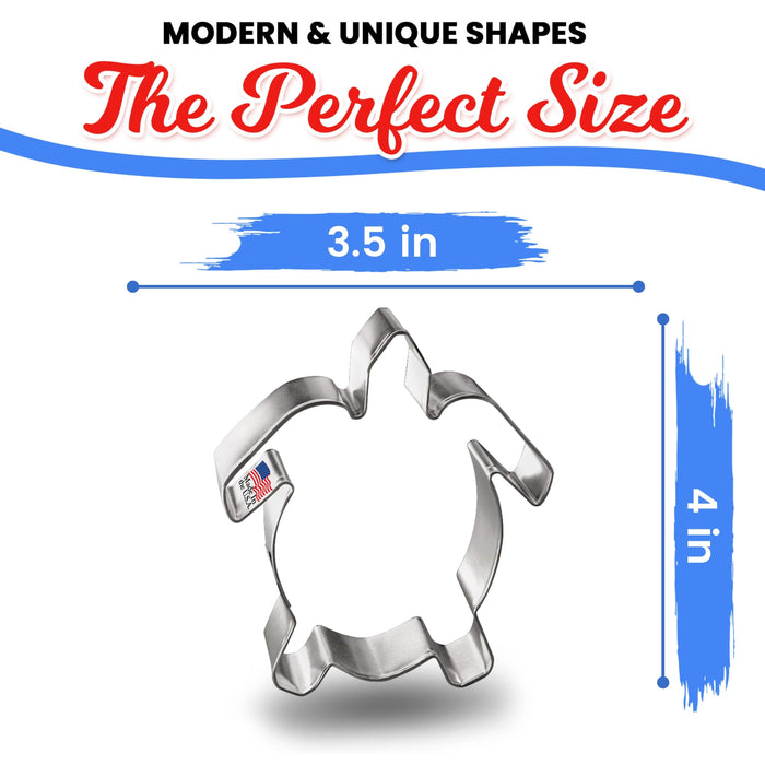 Sea Turtle Cookie Cutter 4 in B1490