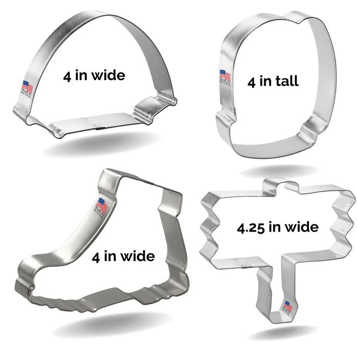 Hiking Cookie Cutter 4 Pc Set HS0559