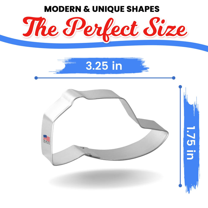 Baseball Cap Cookie Cutter 3.25 in B1235