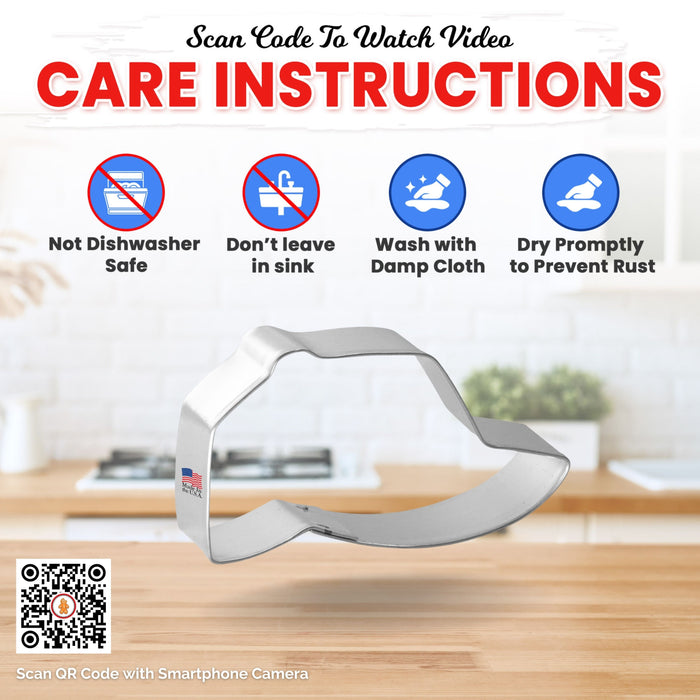 Baseball Cap Cookie Cutter 3.25 in B1235