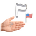 mini flag cookie cutter, patriotic baking tool