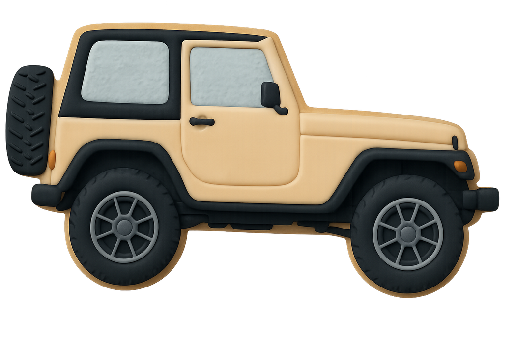 SUV Military Off-Road Vehicle Cookie Cutter 4.25 in B1534