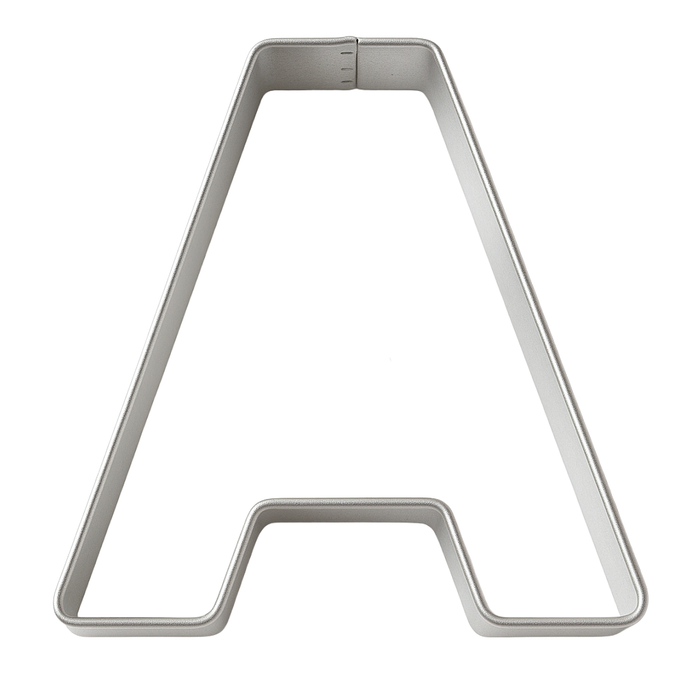 Letter A Tin Cookie Cutter 3 in B0101