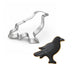 Black Bird Crow Cookie Cutter 4 Inch B2060
