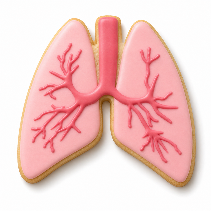 Anatomical Lungs Cookie Cutter 3.75"