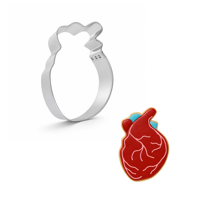Anatomical Heart Cookie Cutter 4" B2065