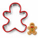 Gingerbread Man Cookie Cutter, 3.6 Inch Soft-Grip Metal Baking Cutter with PVC Comfort Edge