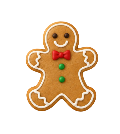 Gingerbread Man Cookie Cutter, 3.6 Inch Soft-Grip Metal Baking Cutter with PVC Comfort Edge
