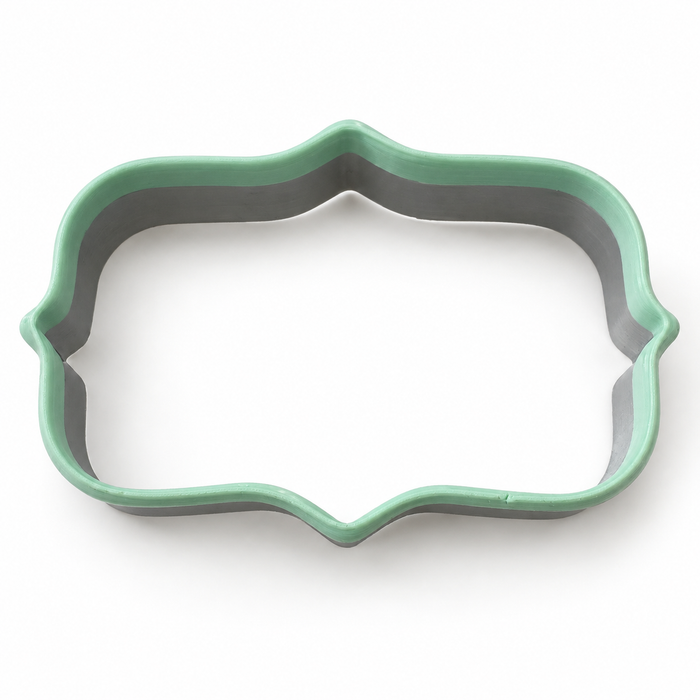 Plaque Cookie Cutter, 3.7 Inch Soft-Grip Metal Baking Cutter with PVC Comfort Edge
