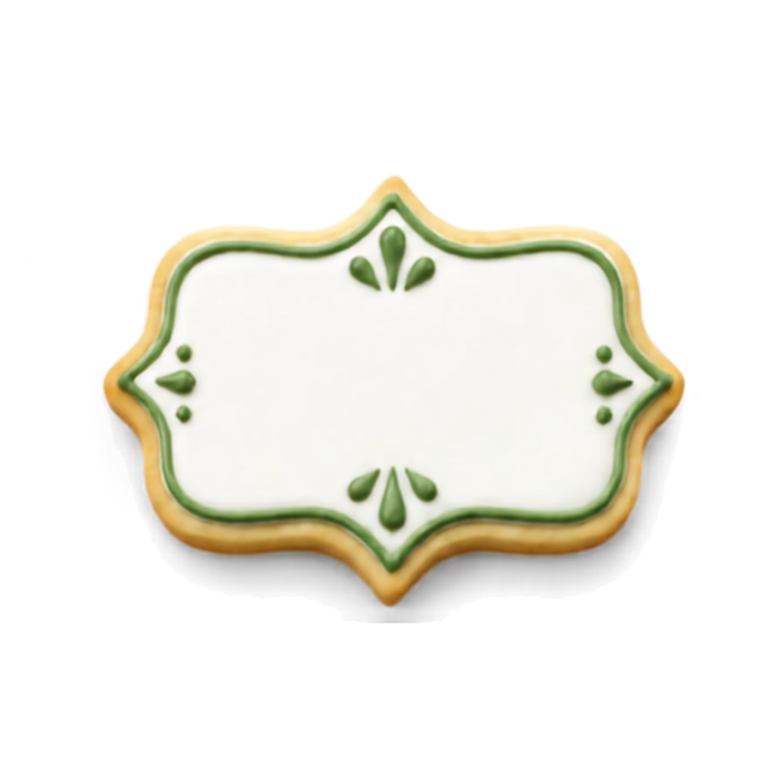Plaque Cookie Cutter, 3.7 Inch Soft-Grip Metal Baking Cutter with PVC Comfort Edge