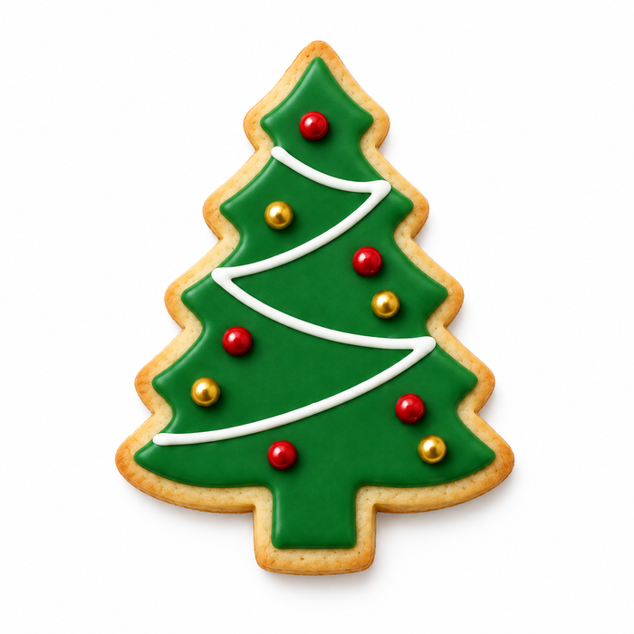 Christmas Tree Cookie Cutter, 3.5 Inch Soft-Grip Metal Baking Cutter with PVC Comfort Edge