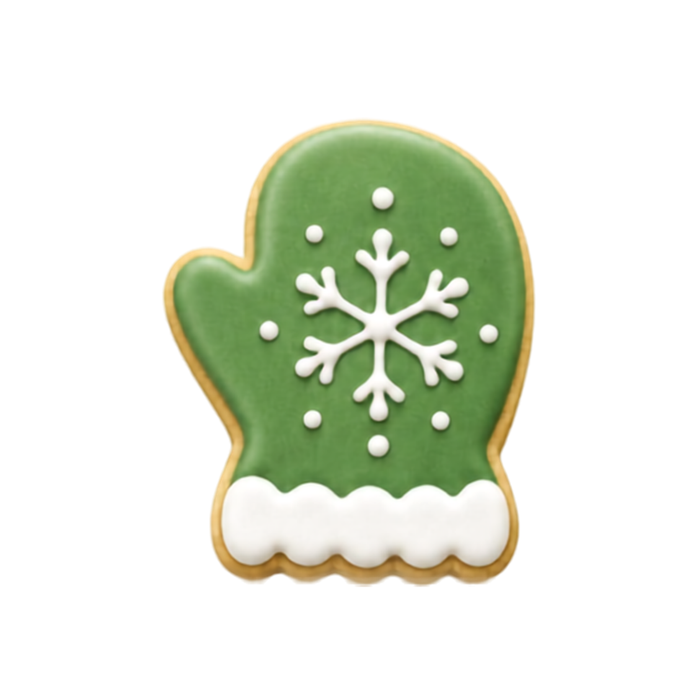 Mitten Soft-Grip Edge Cookie Cutter 3.5 Inch Light Green