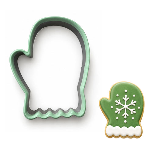 Mitten Soft-Grip Edge Cookie Cutter 3.5 Inch Light Green