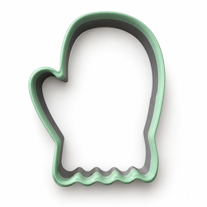 Mitten Soft-Grip Edge Cookie Cutter 3.5 Inch Light Green