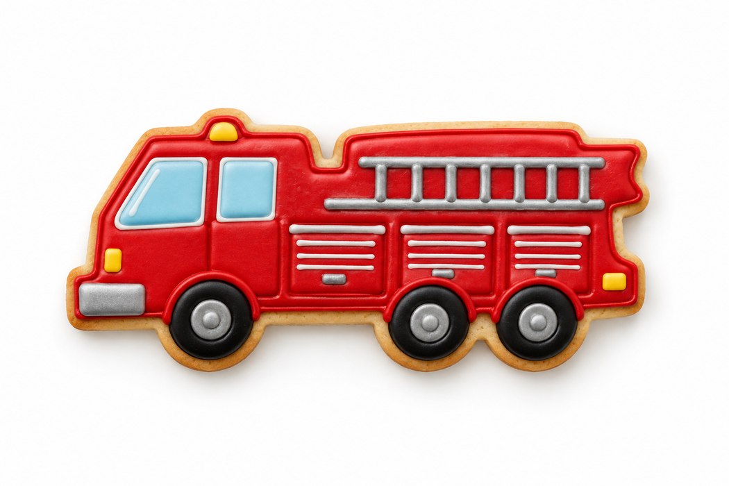 Fire Truck Cookie Cutter 5 in Long B2088