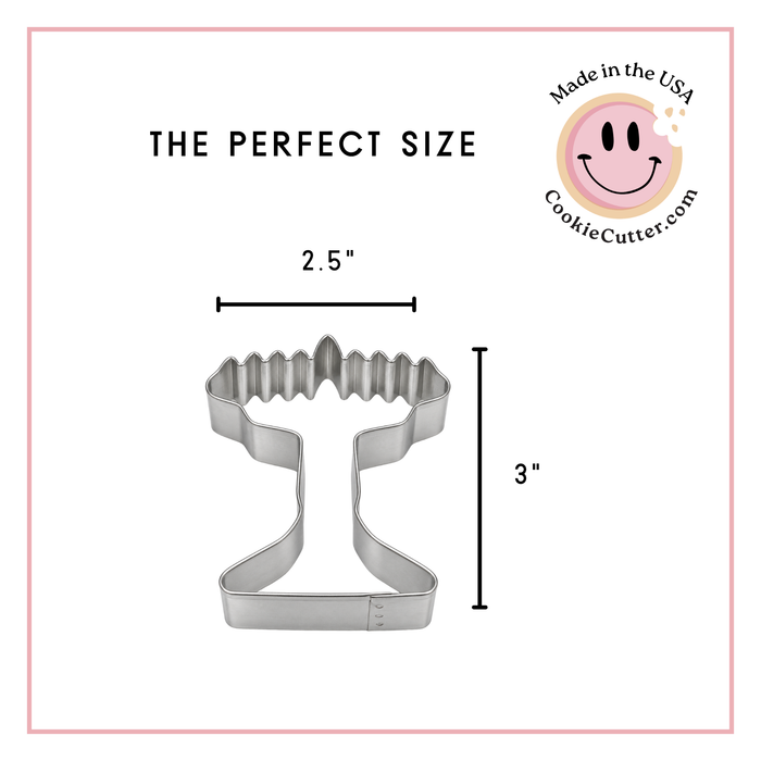 Menorah Cookie Cutter 3 Inch B2096