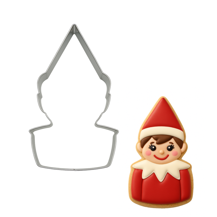 Cute Elf Cookie Cutter 4.25 in