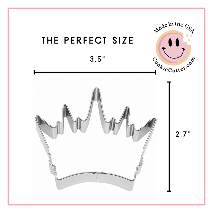 King Crown Tin Cookie Cutter 3.5 in B0899