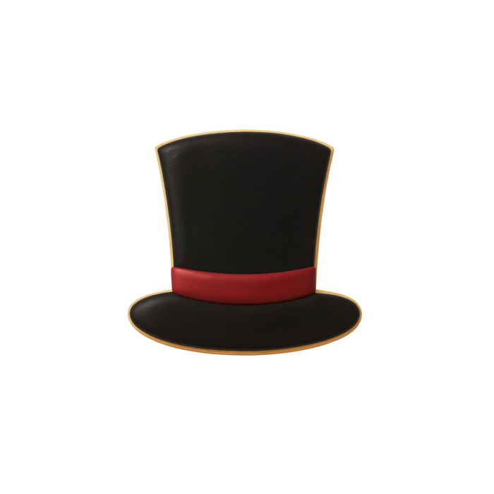 Top Hat Cookie Cutter 3.5" B1031