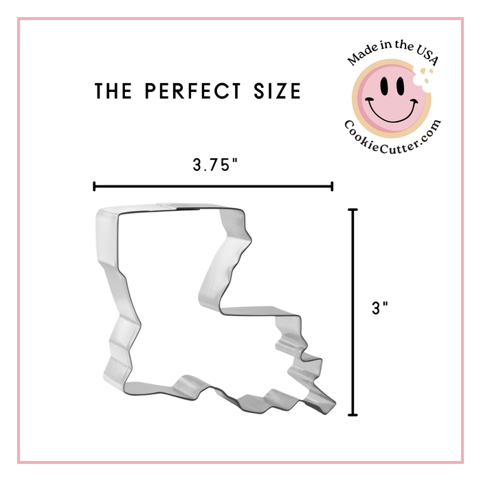 Louisiana Cookie Cutter 3.75 in B1044