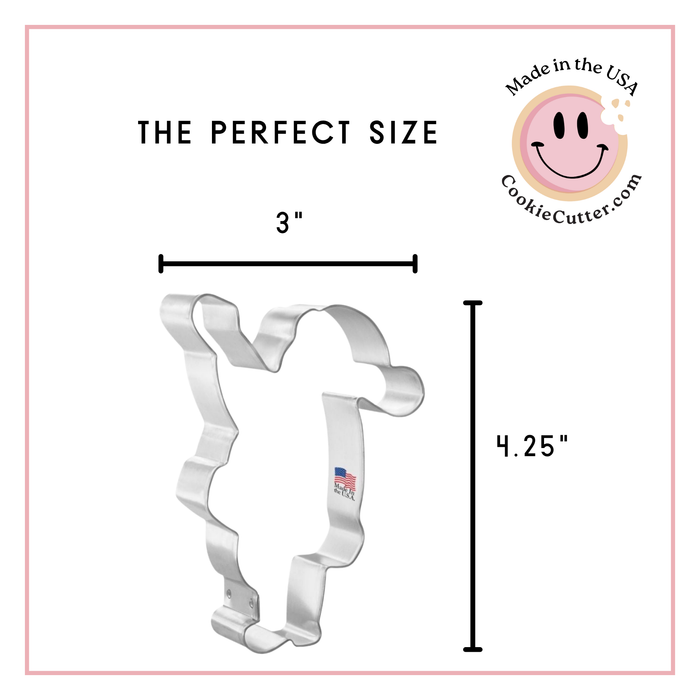 Waving Santa Cookie Cutter 4 in B1098