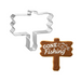 wood sign cookie cutter